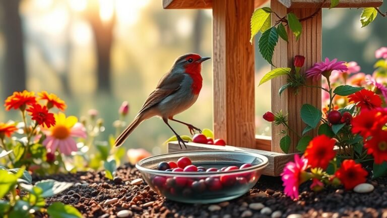 attract robins to garden