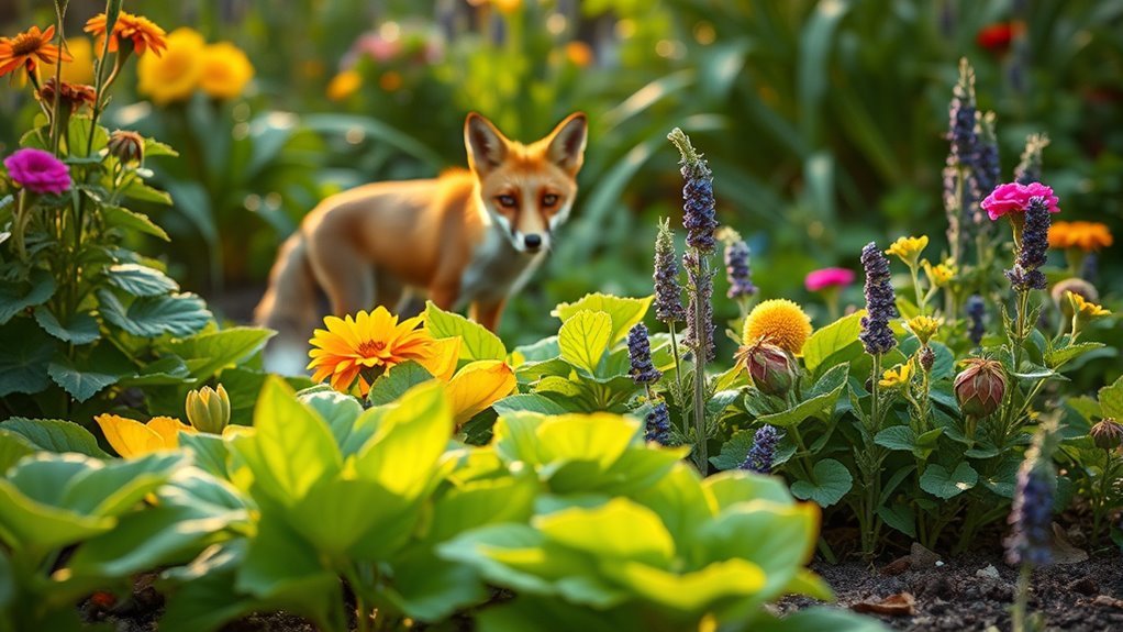 deter foxes from gardens