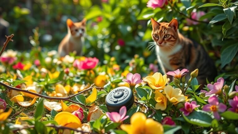 keep cats out gardens