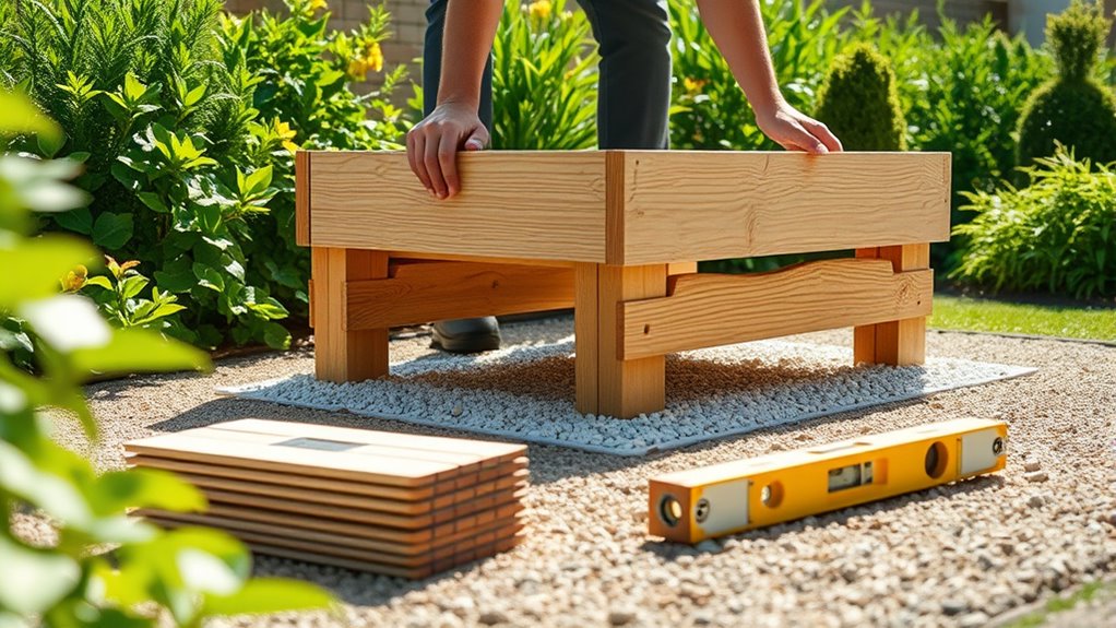 laying garden sleepers tutorial