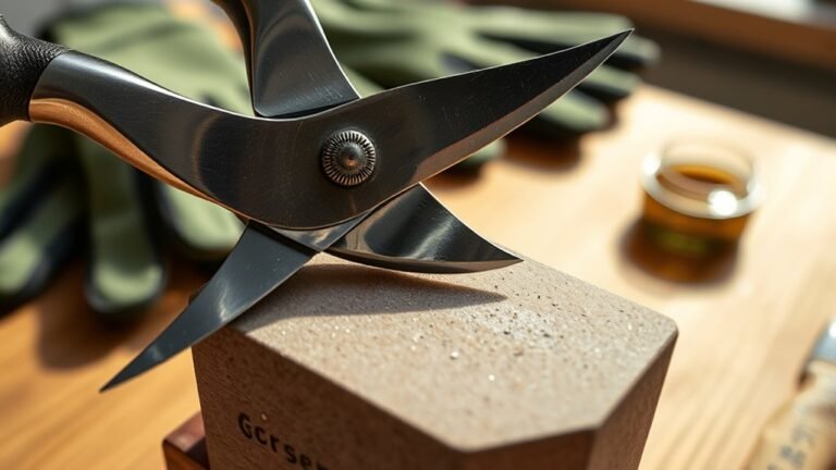 sharpen garden shears easily