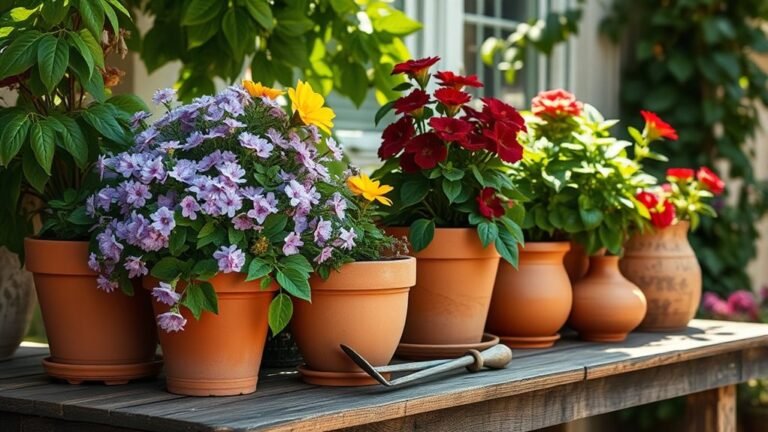 arrange pots step by step