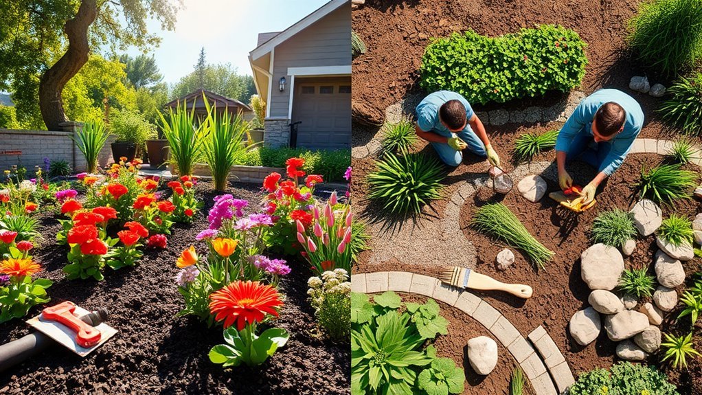 balance diy and professional landscaping
