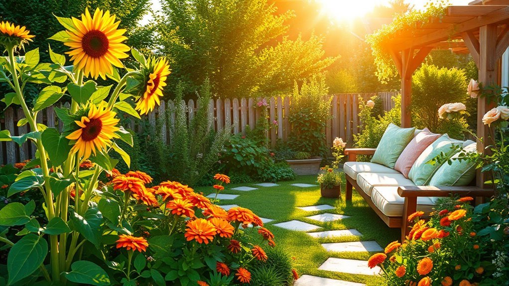 bright warm sunny inviting