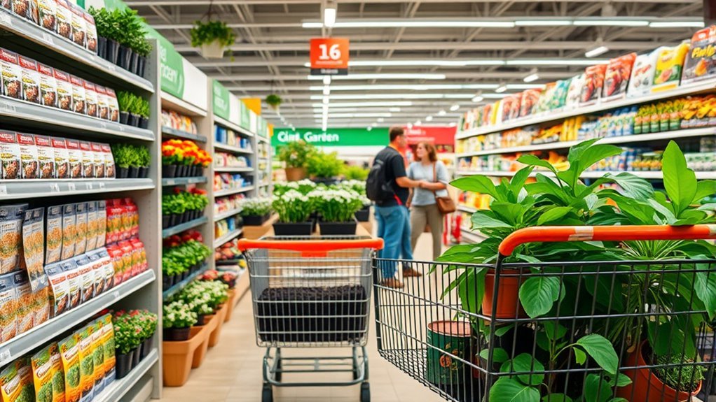 buy garden vouchers at supermarkets