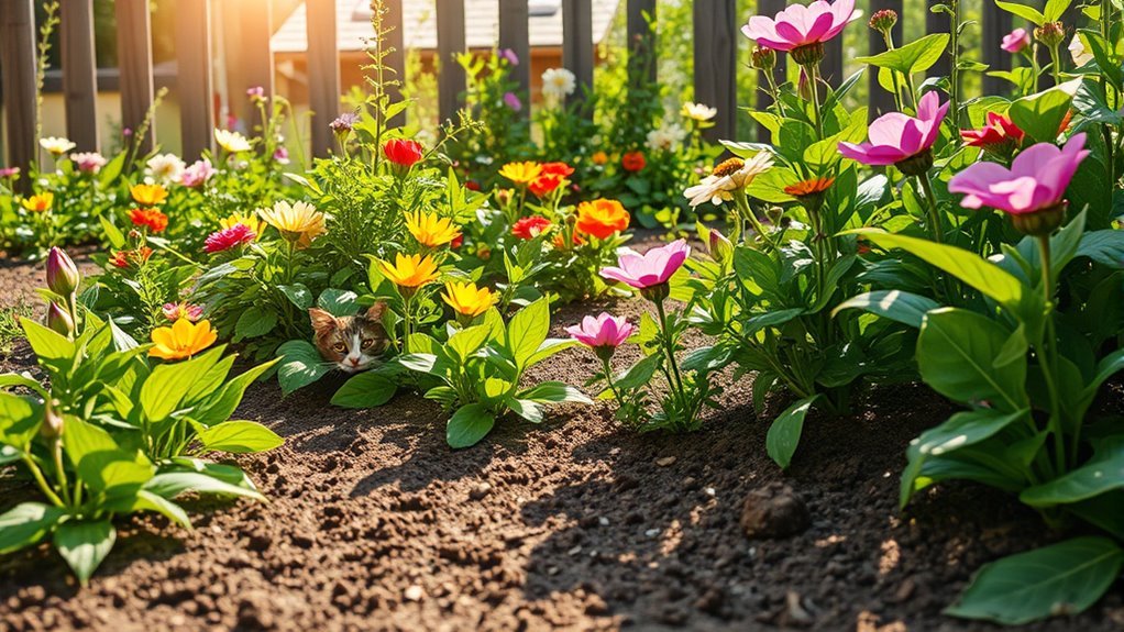 cats seek soft safe soil