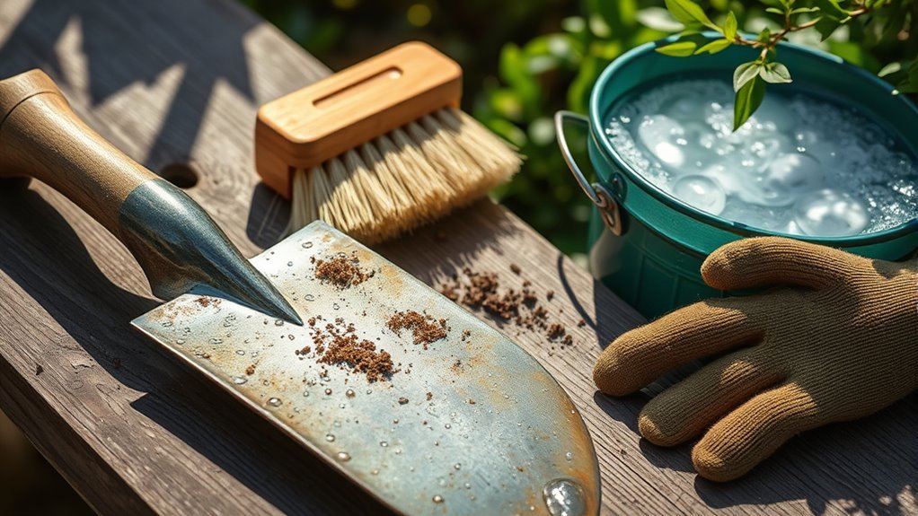 clean tools thoroughly effectively