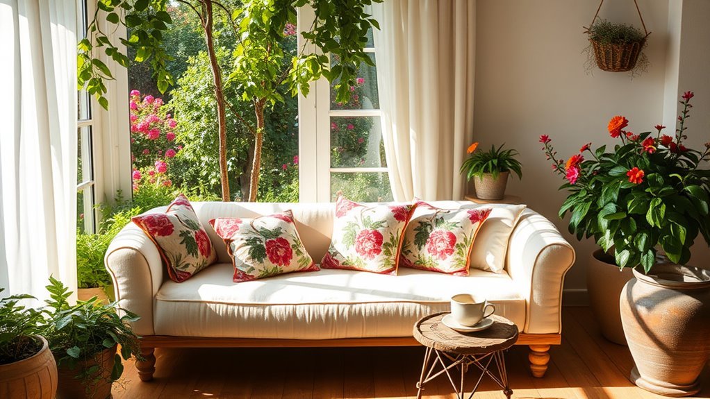comfortable garden sleeping setup