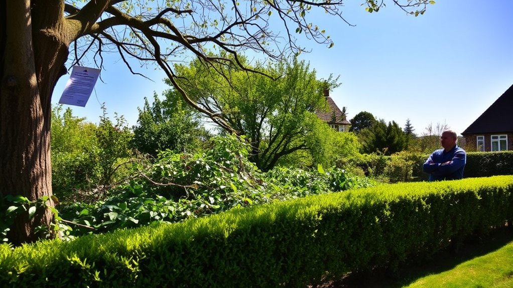 enforcing garden maintenance conditions