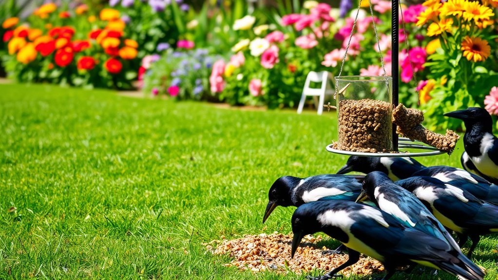 feeding magpies causes nuisance
