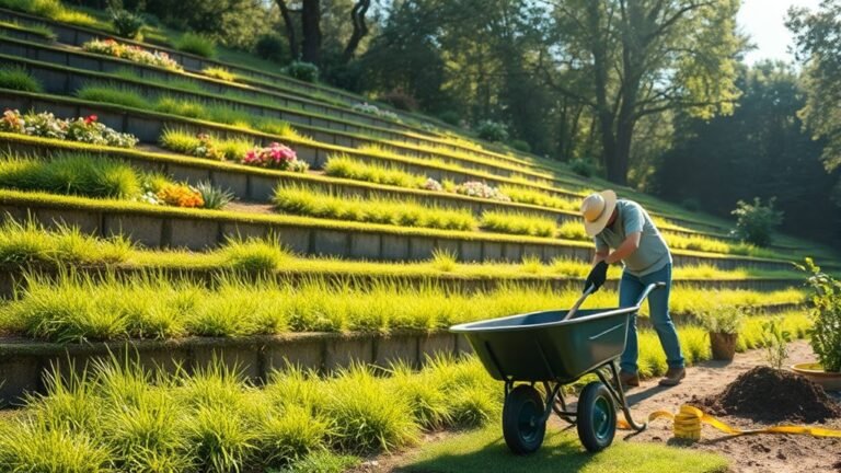 flattening sloped gardens efficiently