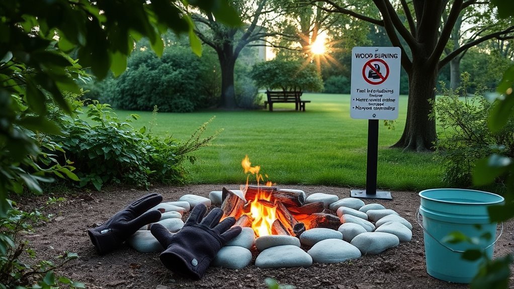 follow local burning regulations