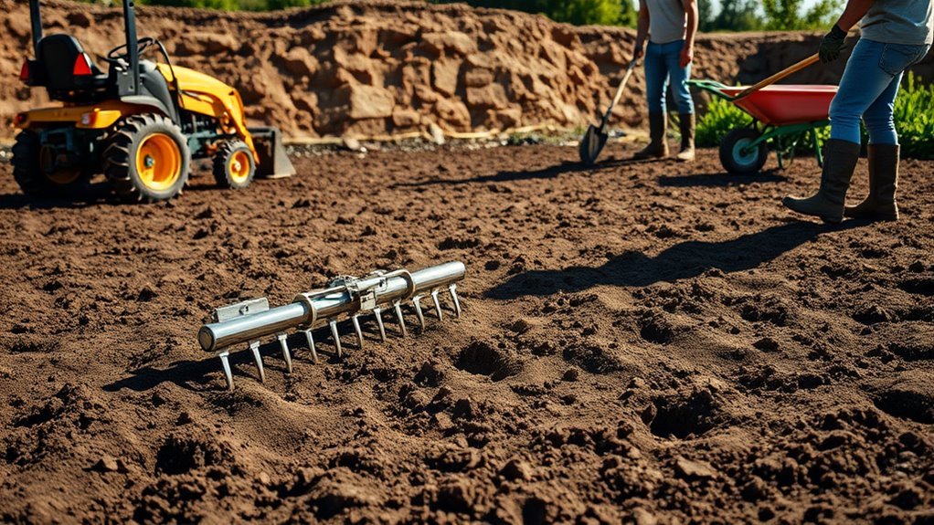 garden leveling equipment costs
