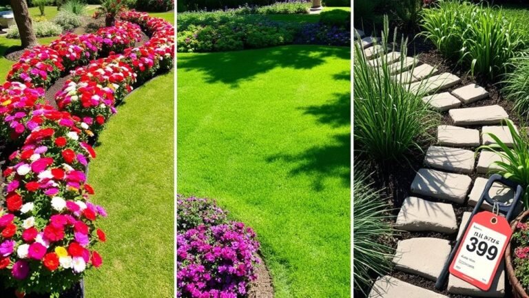 garden size design materials