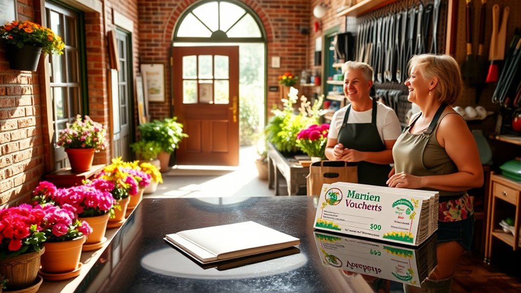 get garden vouchers at hardware stores