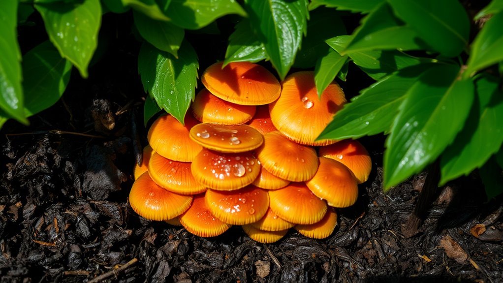 moisture shade mushroom growth