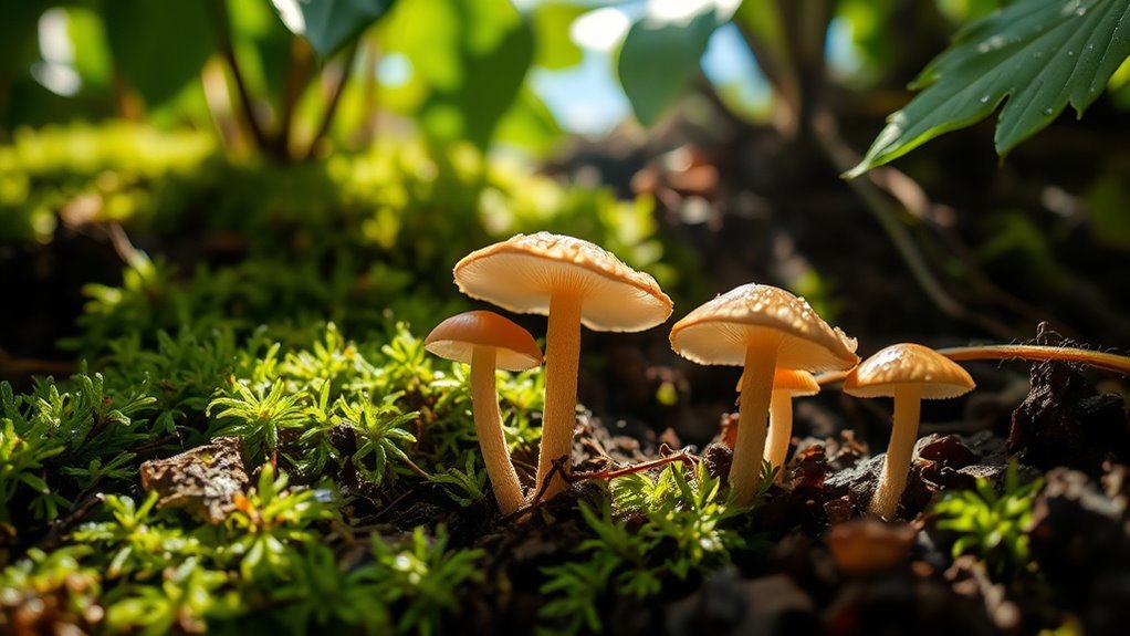 mushrooms feed on decomposing organic matter