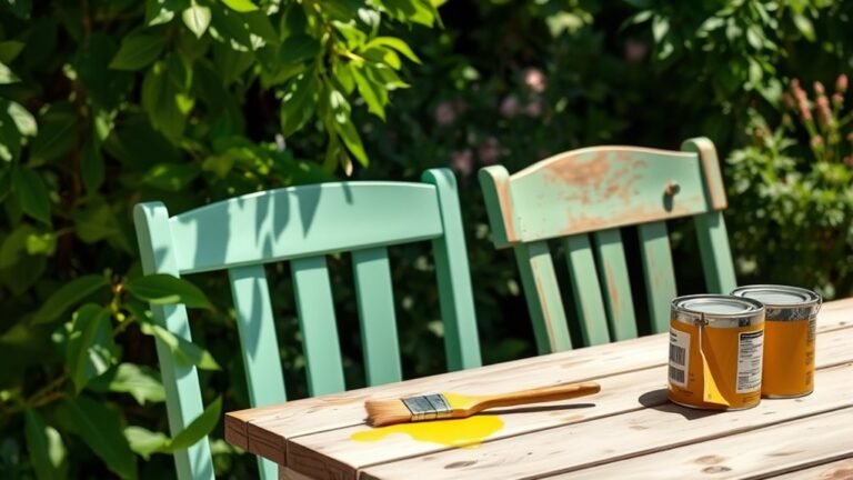 paint garden furniture easily