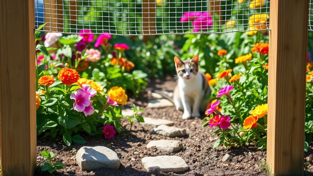 physical barriers deter cats