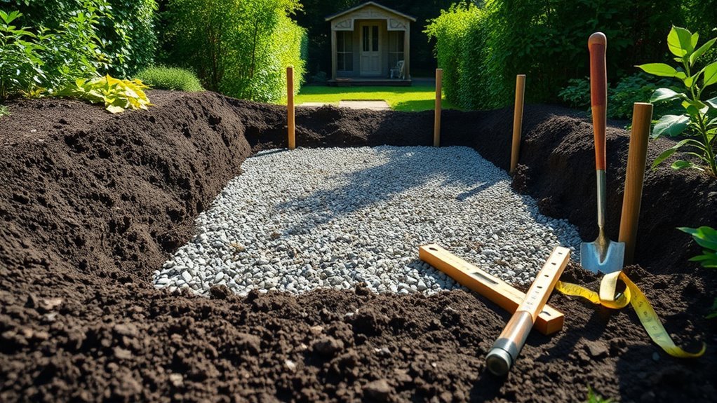 proper foundation and site prep