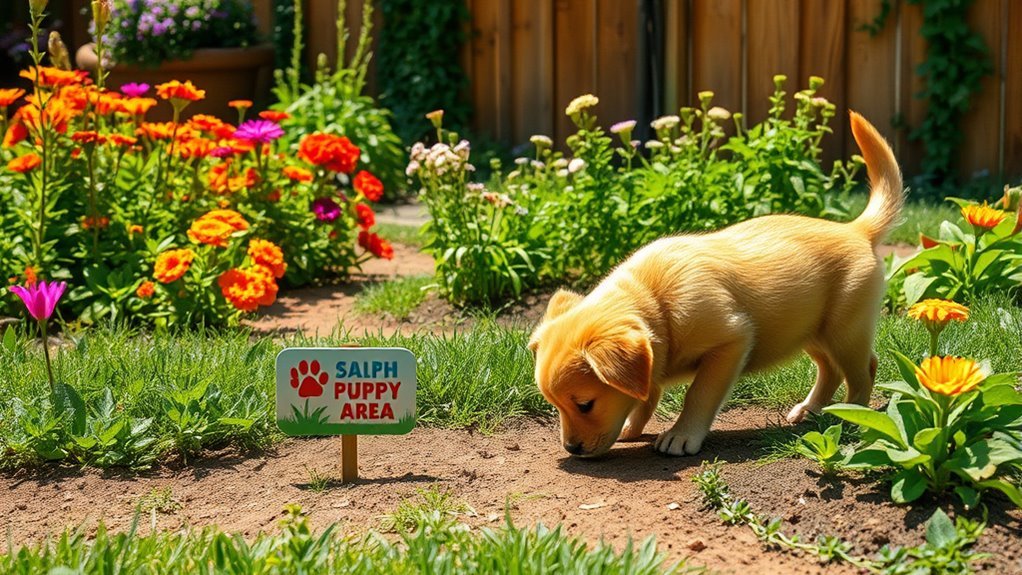 safe garden for puppies