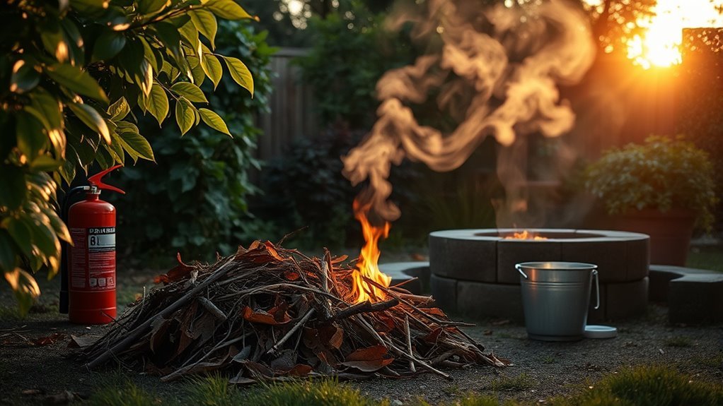 safe hotel garden waste burning