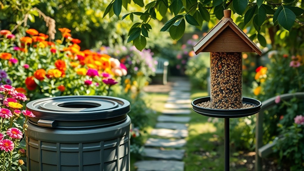 secure trash and remove food