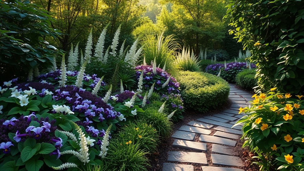 shade loving flowers thrive naturally