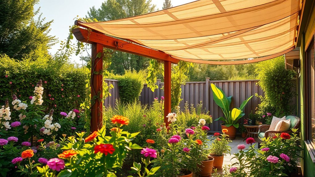 shade protects tender plants