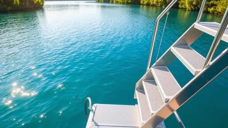 top aluminum dock stairs