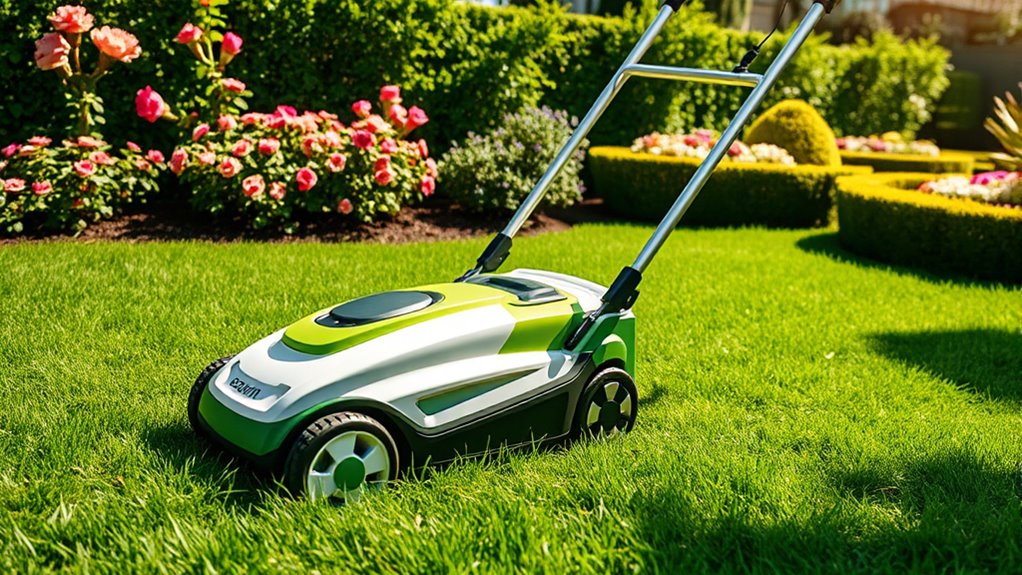 top electric lawn mowers