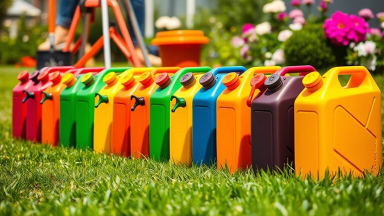 top lawn mower gas cans