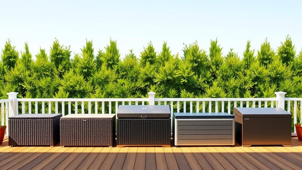 top outdoor deck storage