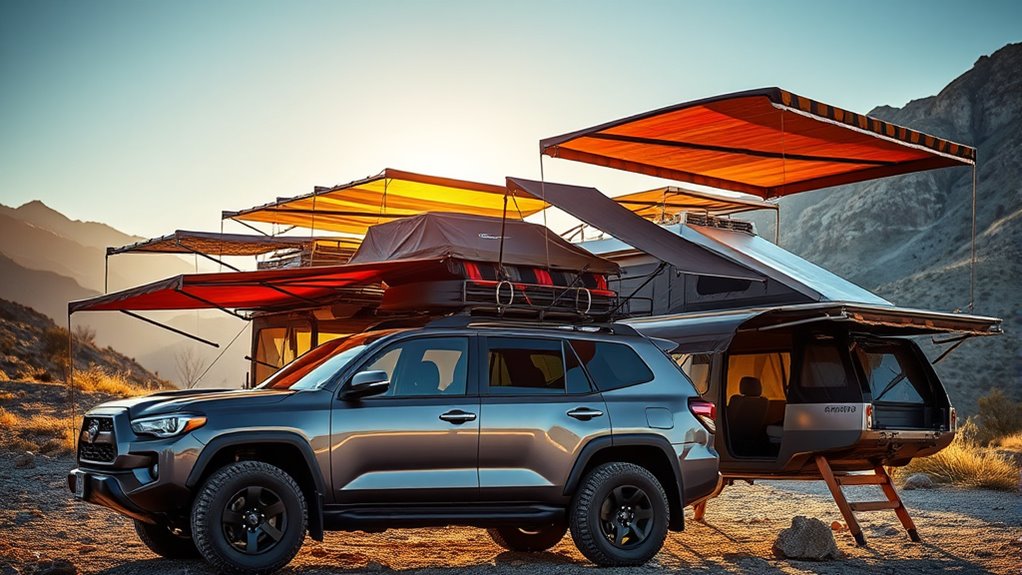 top roof rack awnings