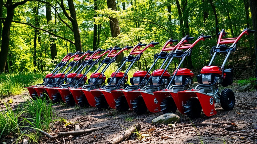 top walk behind brush cutters