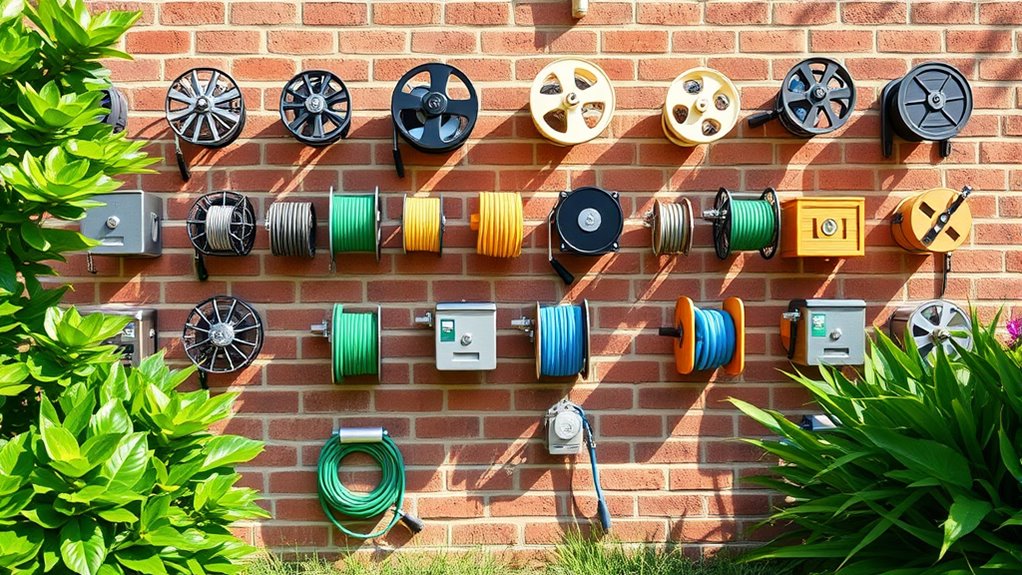 top wall mounted hose reels
