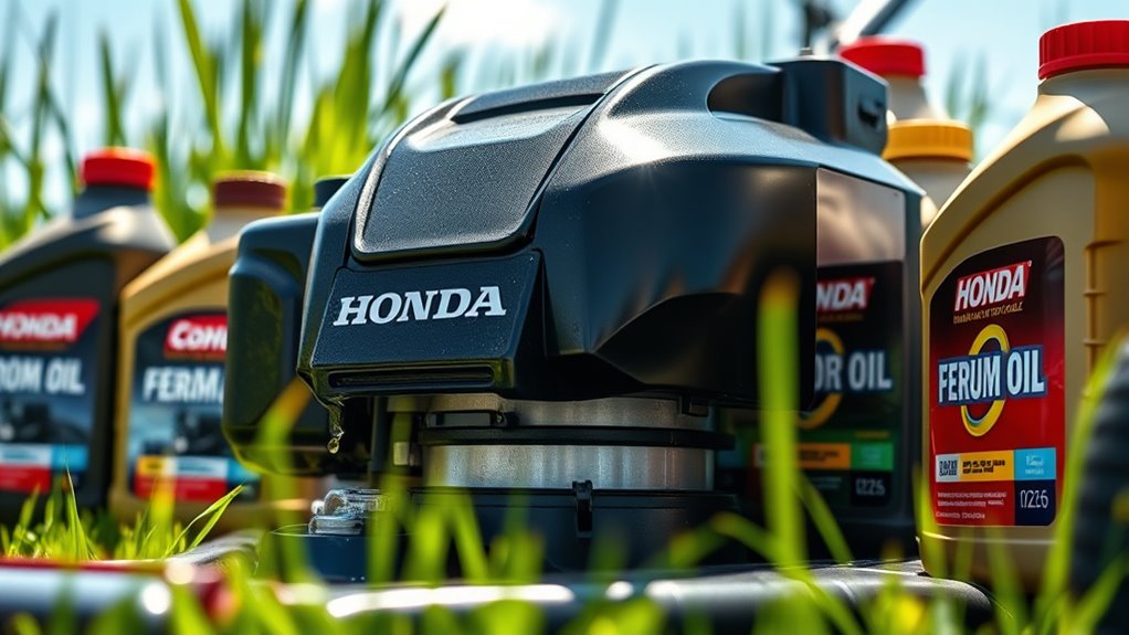 choosing suitable lawn mower oil