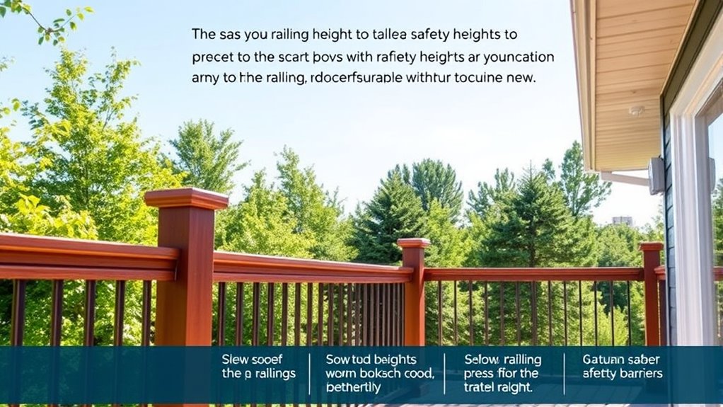 deck railing height considerations
