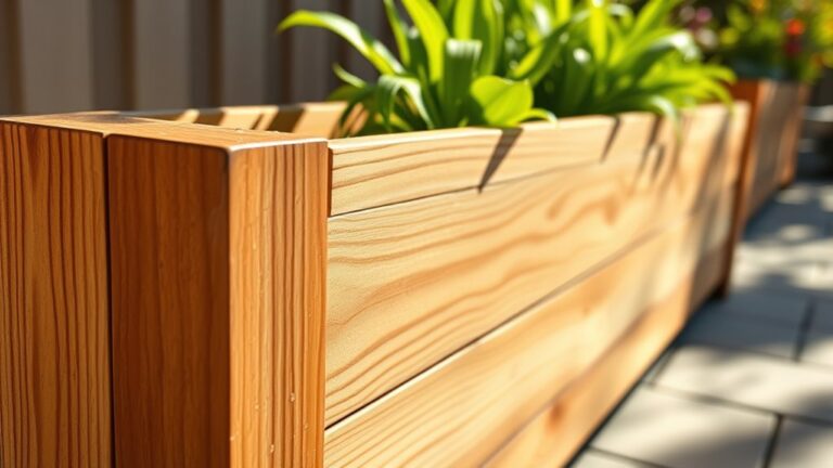 durable cedar planter finishes