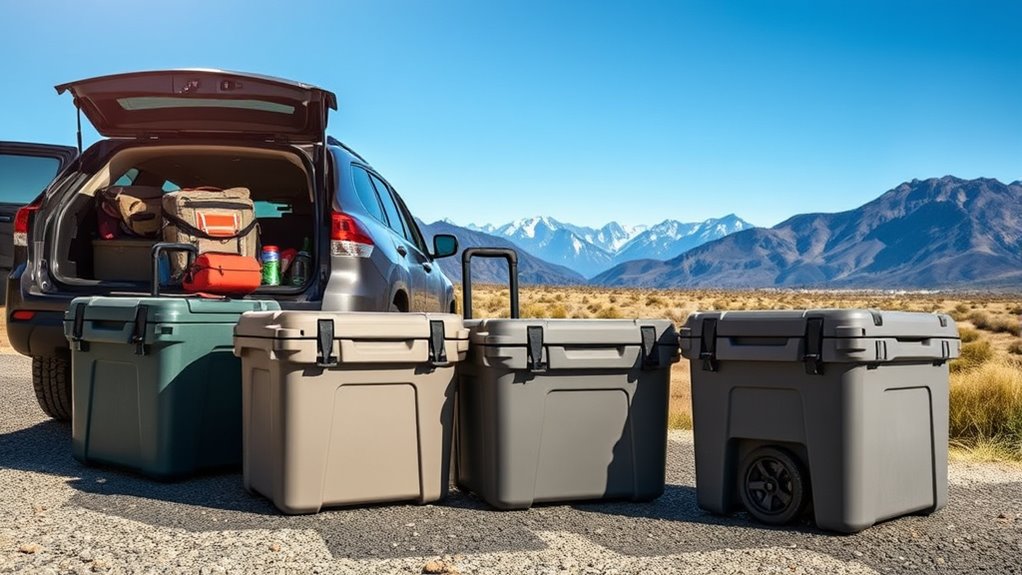 durable insulated rolling cooler