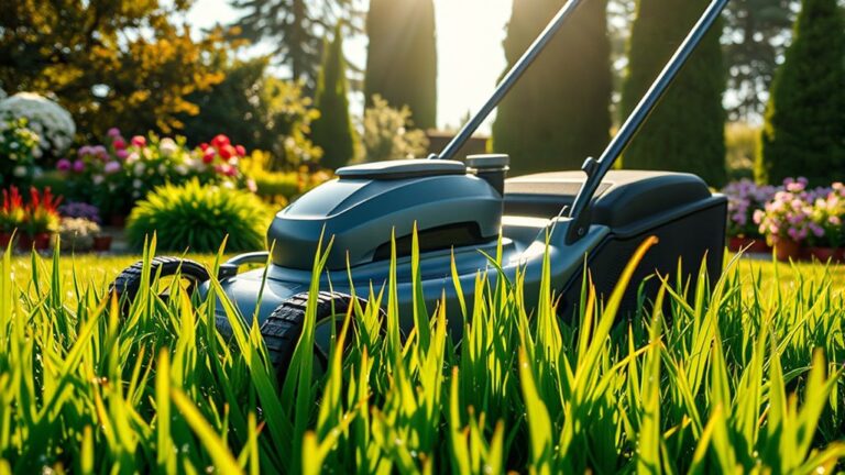 high grass lawn mower guide