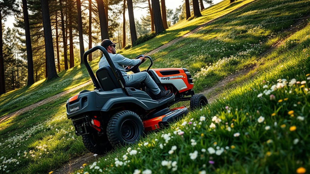 hilly terrain mower considerations
