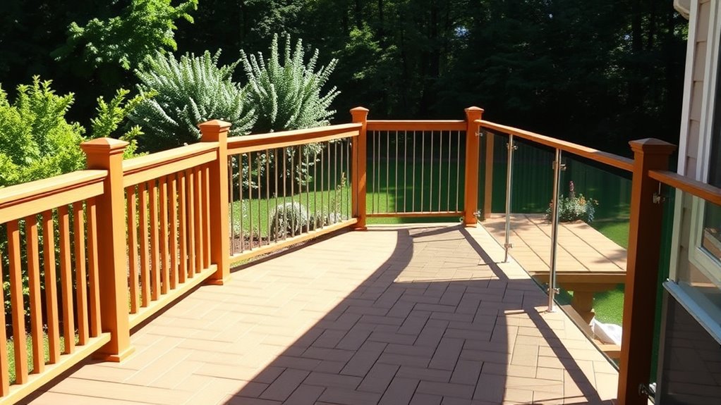 optimal deck railing heights