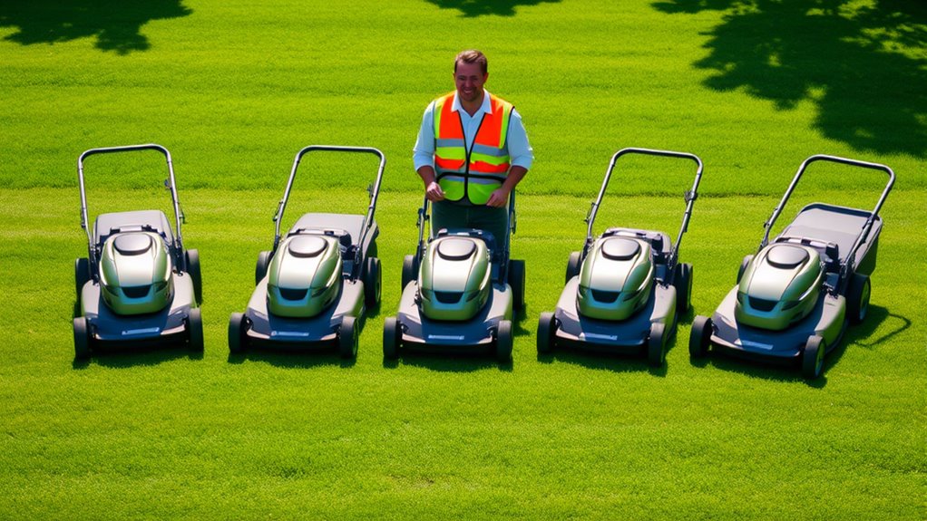 professional lawn mower selection