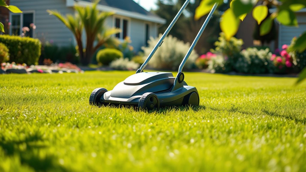 quiet efficient lawn mowers