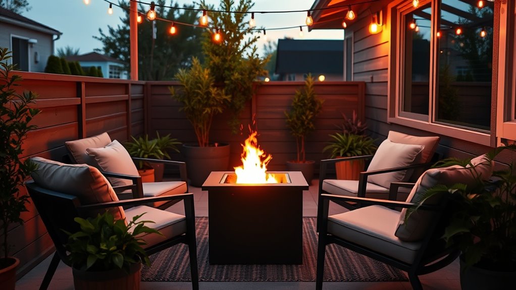 small patio fire pit options