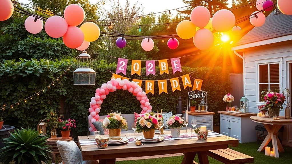 top backyard birthday decor