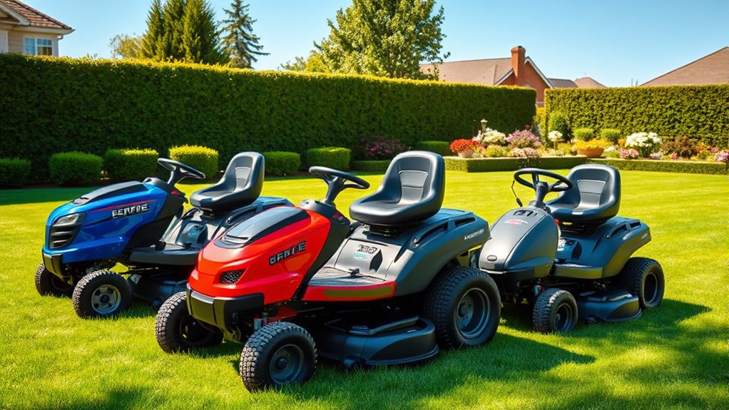 top battery lawn mowers