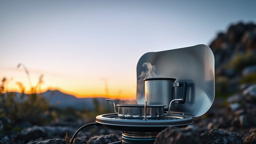 top camping stove windshields