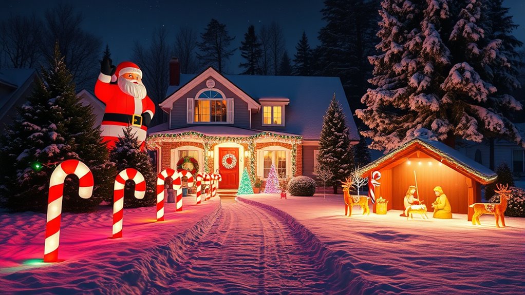 top christmas lawn decorations